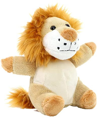 Minifeet Löwe Henning - Kuscheltier Plüschtier Stofftier Spielzeug - kuschelig weich - Geschenk für Baby Kinder Freunde Schulstart Einschulung | Höhe: 15 cm