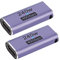 QIANRENON 240W 40Gbps USB4.0 C femmina a femmina Adattatore Accoppiatori Type C 4.0 femmina Connettori Estensore, Indicatore LED, supporta trasmissione audio e video 8K, 2 Pcs