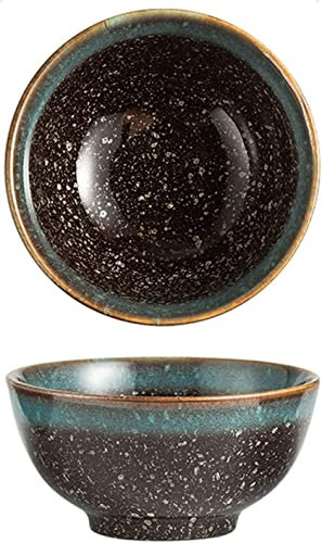 Ceramic Soup Bowls,Breakfast Bowl Mug Bowls,Noodles Bowl,2 Pieces Japanese Style Ceramic Rice Bowl Set, Microwave Safe Rice Bowls Set of 2, Porcelain Bowl for Eating and Kitchen, for Soup, Rice, Cerea