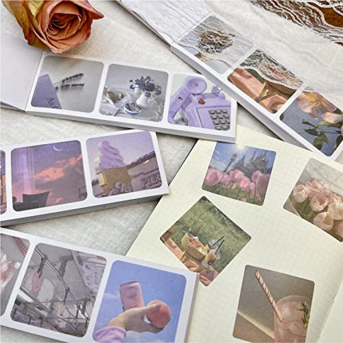 Scrapbooking Stickers Set 60 Stück Scrapbook Zubehör Aufkleber Mädchen Vintage Stickers Aesthetic Washi Self-Adhesive Bullet Journal Sticker für Fotoalbum,Scrapbook,Planer Album,Laptop,DIY