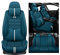 nenyan Autositzbezüge Komplett Set Universal in Premium Design | Schonbezüge für die Vordersitze & Rückbank | Auto Sitzbezüge Airbag Geeignet | Wasserdicht Sitzbezug - Blau Luxus