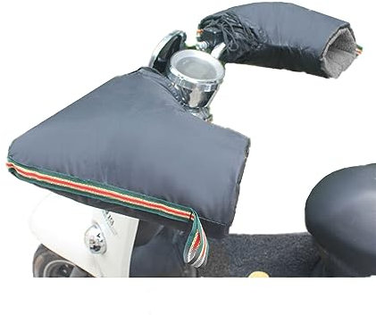 SJTJSPX Gants de Moto Hiver Manchons de Guidon Motorcycle Gants de Guidon de Moto Imperméables et Coupe-Vent Gants Thermique en Polaire Gants Chaud de Protection Poignets Vélo Cyclisme Scooter