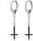 VENACOLY Kopfüber Kreuz Ohrringe 925er Sterling Silber Satanic Cross Ohrringe Dangle Schmuck Geschenke für Frauen Männer