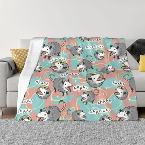 NDXRWDZR Plaid Polaire 220 x 240 cm Souris Grise Plaid pour Cadeau Plaid Canape Douce Moelleuse Flanelle Anti Acarien Couverture de Lit Plaid Jeté de Canapé pour Adultes et Enfants
