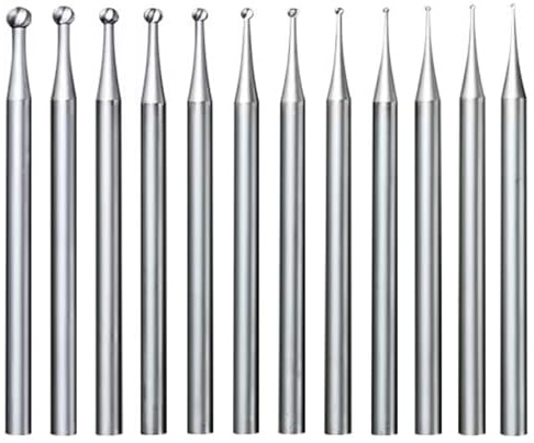 Luo ke 12 Pcs 3/32'' Shank Jewelry Setting Round Ball Burr (004-020)