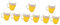 Alipis 9 STK dekorative Ornamente Miniatur-Zubehör imitierter Bierkrug faschingsdekoration karnevalsdekoration Papierbecher Modelle Kuchen Zubehör simuliertes Bierglas Nachtisch schmücken
