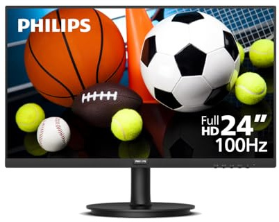 Philips 241V8LBS 24 LED FHD HDMI VGA Monitor 4 Year Manufacturer Warranty - 24'