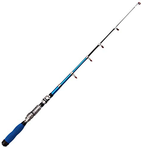 ZSXPBZL Angelrute,Teleskopruten,Spinnrute Mini Super-Licht-Harte Carbon-Faser-Hand Angelrute Teleskop Angelrute Bach Spinnrute Teleskop Kleines Meer Pol(2.4 m)