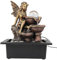 Tischbrunnen, Zimmerbrunnen, USB-Leise-Pumpe, Erhöht die Luftfeuchtigkeit, Dekorativ mit LED-Licht, Innen-Zen-Meditation, Desktop-Brunnen, Wasserfall für Zuhause, Büro,