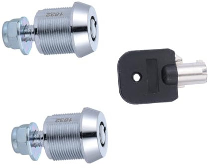 HOMOCONO 2piezas Cerradura De Leva Tubular Para Caja De Herramientas Cerradura Atom Compatible Con Máquina Recreativa Incluye Llave