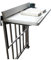 Faltbarer Balkontisch zur Wandmontage, für den Außenbereich, Terrasse, platzsparend, hängender Decktisch, ideal für Wohnung, Weiß (80 x 39 cm)