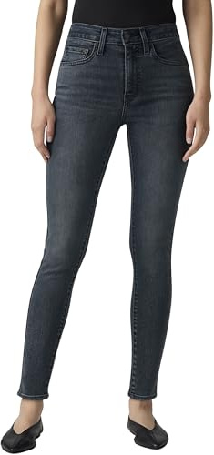 Levi's Damen Jeanshose 721 mit Stretch-Anteil, Skinny Fit, Schwarz (Exit Stage Left), W29/L30