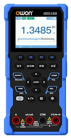 HDS160 OWON Oszilloskop Multimeter 2 in 1 Funktion 1MHz Oszilloskop mit 60.000 Zählern Digitales Multimeter Multifunktionales Messgerät