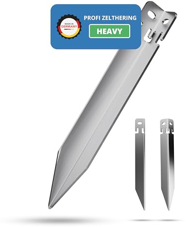 ID33® Profi Zelthering Heavy aus Edelstahl V2A – Sicher & rostfrei – Perfekter Halt auf jedem Untergrund – für Zelte, Gartenmöbel & mehr – Made in DE (4)