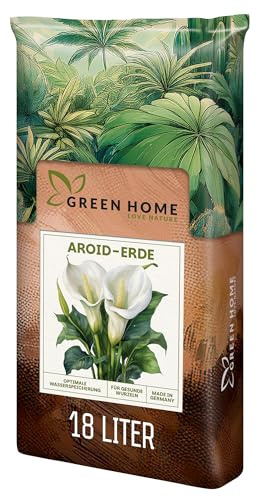 Green Home Aroid Erde 18L – Spezialerde für Monstera, Philodendron & Tropische Zimmerpflanzen – Pflanzenerde mit Perlit für optimale Drainage – Blumenerde für Bonsai, Palmen & Orchideen
