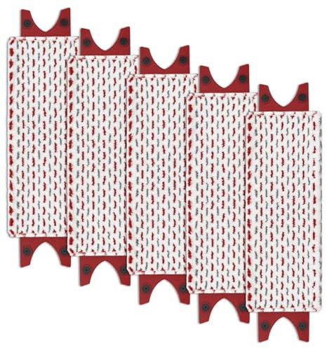DLAIMI 5PCS Replacement Mop Pad compatible with Vileda 1-2 Spray, Microfibre Refill Head Replacement Pads for Vileda 1-2 Spray Mop/Ultramax/UltraMax Plus/Easywring