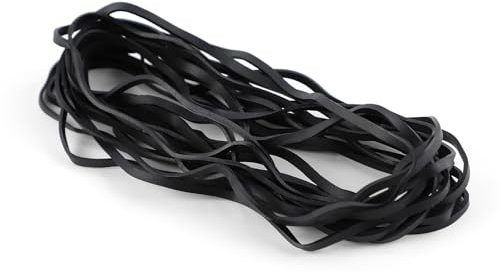 Gsrhzd Gomas Elasticas, 30 Pieza 18x0.3cm Negro Goma Elastica, Banda de Goma Elástica Pesada, Resistentes y Reutilizables, para Oficina, Hogar, Material Escolar, Camping