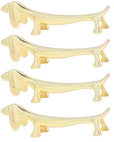 Hagstickhalter, 4PCS Wiederverwendbare Chopstick -REST -Stäbchenhalter mit Niedlichem Tierdesign für Home Restaurant Party (Hund)
