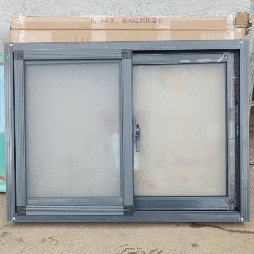 WLCGYD Fenster Window Kellerfenster Schiebefenster Kellerfenster, Austausch Von Mobilheimfenstern Durch Gehärtetes Glas Und Fliegengitter, Kleine Horizontale Schiebefenster(WxH 33x14in/83x35cm)