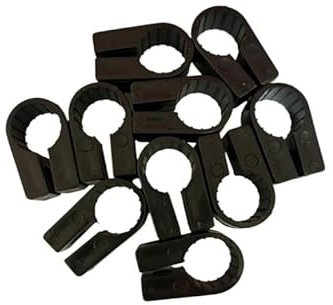 C5 Armoured Cable Cleats - Steel Wired Outdoor C5 SWA - Black Cable Cleat Clips - 10 Cable Cleats