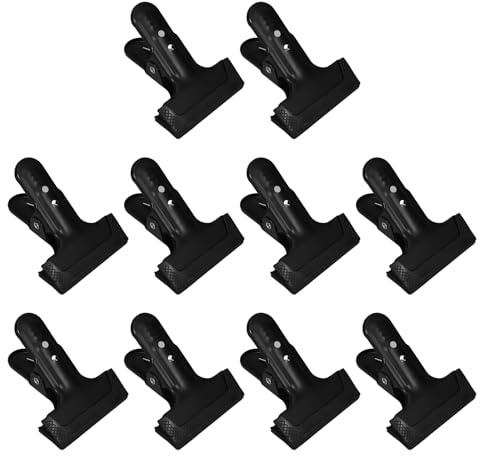 MAGICLULU 10pcs Metal Spring Clips Heavy Duty for Backdrop Stand Photography Clips Background Sturdy Fastener Tip for Pvc Table Cloth