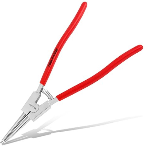 TOOLEAGUE 13 Large Snap Ring Pliers, Circlip Pliers,Straight External Heavy Duty for Ring Remover Retaining,1 Pc