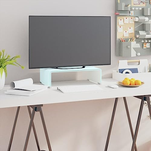 Lumanois SupTV/Rialzo Monitor in Vetro Verde 40x25x11 cm, Mobili,Mobili TV, 6.06kg-244142