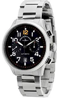 Zeno-Watch Herrenuhr - Pilot Retro TRE Chronograph Bicompax - 6302BHD-a1