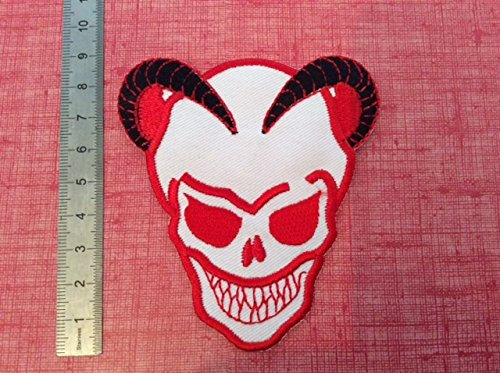 Patches Aufnaher Toppa ? Crane Skull Horn Belier ? zum Aufbügeln