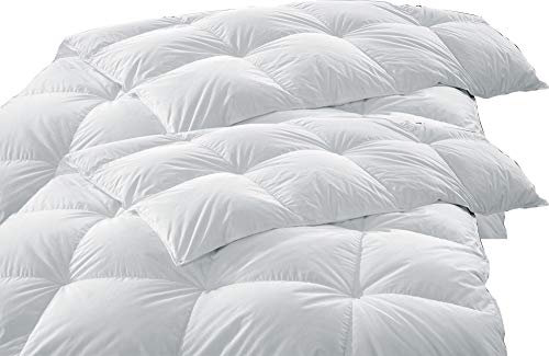Erwin Müller Vier-Jahreszeiten-Bett Stettin 2er-Pack 90% Daunen, 10% Federn Weiss Größe 155x220 cm