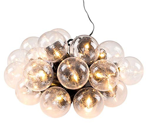 MiniSun | Set of 20 Decorative LED Festoon Clear Globe String Lights IP44 Rated | Outdoor Lights & Home/Garden Improvements Essential |