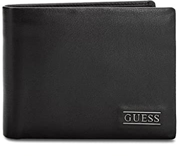 Guess Herren New Boston Geldbörse, Schwarz (Black), Einheitsgröße