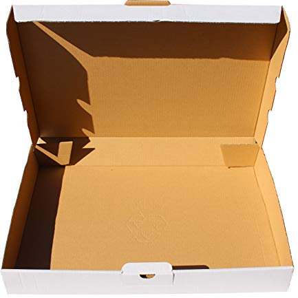 200 St. Maxibriefkarton 350 x 250 x 50 mm DIN A4 weiß Warensendung Faltkarton, Warenpost, Klappdeckelkarton