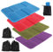 Faltbares Sitzkissen Outdoor, 4 Stück Thermal Sitzunterlage, Sitzkissen Wandern Wasserdicht Sitzmatte Spielplatz Matte Kinder für Garten Hiking Camping Picknick Wander (Lila Armee Grün Blau Rot)