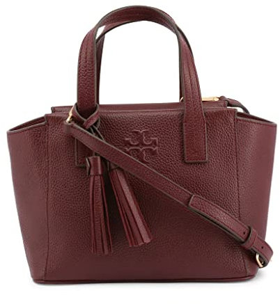 Tory Burch Damen Thea Mini Slouchy Satchel (Imperial Granat), Granat