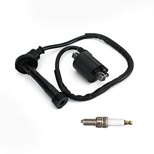 Topteng Zündspule und Zündkerze für Suzu-ki Quadsport Z400 LTZ400 2003-2013, 33410-09F00