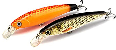 ODS Minnow Anglköder mit Licht Schwimmende Wobbler zum Angln Barsch Forelle Hecht