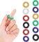 12 Stücke Akupressur Ring, Quesuc Massageringe für Finger Fingermassagering, Finger Massagering/Akupressurring Finger Set für Kinder, Erwachsene, Angstpatienten, Hoher Arbeitsdruck (Mehrfarbig)