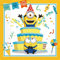 Procos- Folat Servilletas Minions 33x33cm-20 Piezas, Multicolor (92136P)