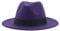 QBQZXAOSOWH Fedora Trilby Fedora-Hüte Für Frauen 9,5 cm Breite Krempe Kleid Männer Mützen Filzhut Panama Kirche Hochzeitsband Band Männer Hut 56-58 cm Lila