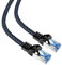 mumbi LAN Kabel 3m CAT 8 Netzwerkkabel Nylon geschirmtes S-FTP CAT8 Ethernet Patchkabel Nylonkabel 2000MHz 40Gbit 300cm, schwarz, 3.00m
