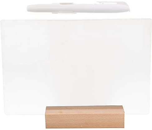 Operitacx 1 Satz Notiztafel Aus Acryl Löschbare Notiztafel Led-trockenlöschtafel Einzelhandelsetikett Acryl-notiztablett Kleine Trocken Abwischbare Tafel Schreibtisch Holz Büro Tablette