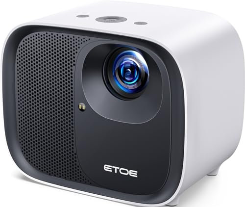 ETOE E3 Pro Mini Projector 4K, Android TV 11.0, Netflix Licensed, 500 ANSI Lumens, 150, Autofocus and Auto Keystone Correction, 2x10W Speakers, Dolby Audio, HDR 10+, Chromecast Built-in