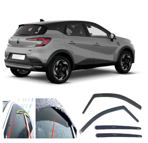 AC WOW 4x Regenschutz Windabweiser für Renault Captur (JB/JE) 2019 2020 2021 2022 2023 2024 2025 für Mitsubishi ASX 2023-