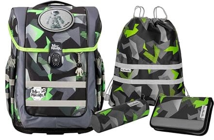 McNeill Schulranzen-Set COMPACTO, 5tlg. - Kollektion 2024 (TECHNO)