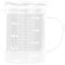 Verre doseur avec couvercle avec poignée multifonction pour cuisine 350 ml