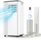 9000BTU Aire Acondicionado Portátil con Función 3 en 1, Aire acondicionado, Deshumidificador, Ventilador, Pantalla LED, Temporizador, Para máximo de 30 ㎡, Temporizador de 24 horas, 2 Kits de Ventana