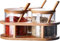 Gewürzgläser aus Glas, Gewürzdosen Gewürzbehälter Zuckerdosen mit Löffel, Bambusdeckel und TablettSet, Aufbewahrung Salz, Tee, Kaffee und Zucker für Küche und Esstisch, 3x280ML