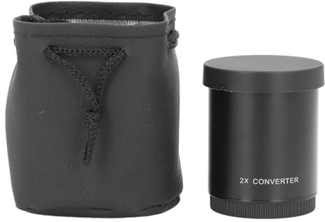 Teleconvertidor 2X para Montura T Convertidor de Lentes de Aumento 2X para Lentes con Zoom teleobjetivo de Espejo de 420‑800 mm 650‑1300 mm 500 mm 800 mm 900 mm