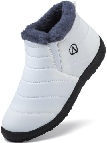 LAZAZAFI Stivali Ragazze Ragazzi Invernali Stivali da Neve Impermeabili Caldo Peluche Bambini Stivaletti All'aperto Antiscivolo Scarpe Trekking